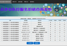 天津市医疗服务价格查询系统上线试运行-HIT专家网